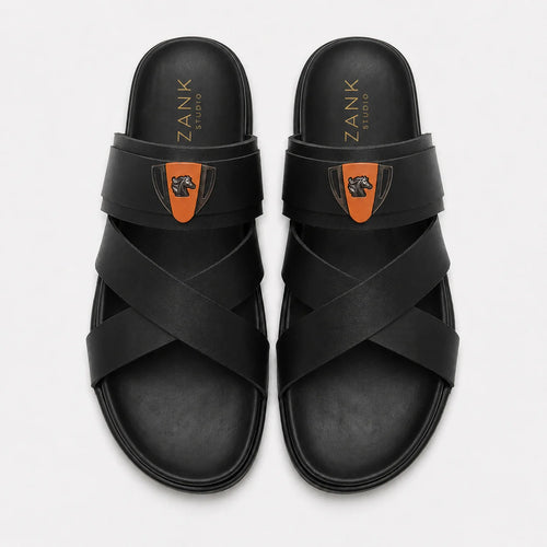Obsidian Cross-Strap Slides