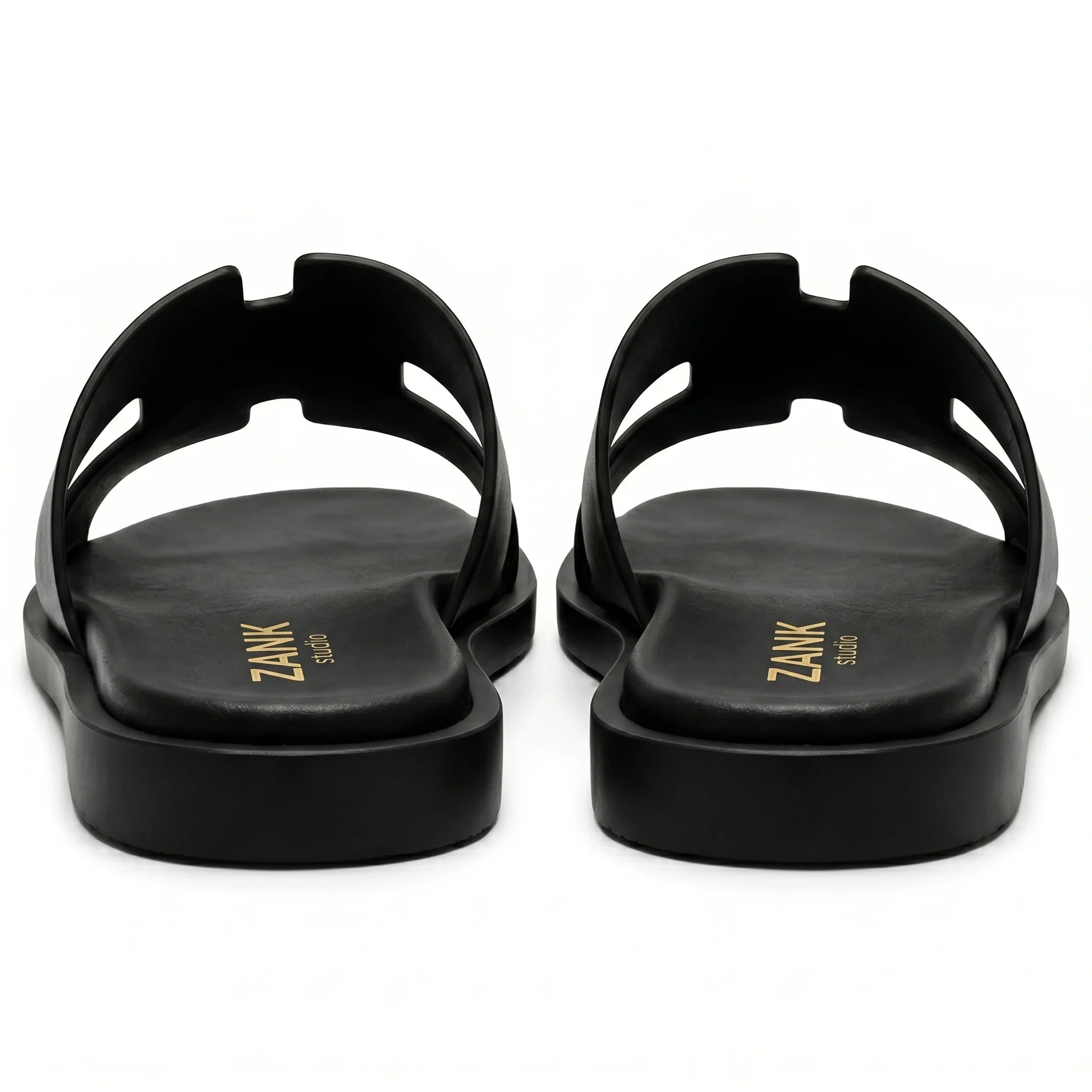 Izmir Black Leather Sandals